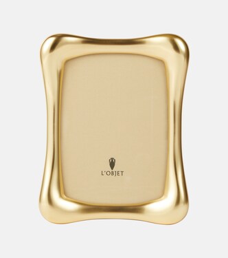 Anton brass-plated picture frame | L'Objet