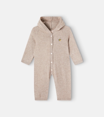Baby Mattou hooded wool-blend onesie | Konges Sløjd