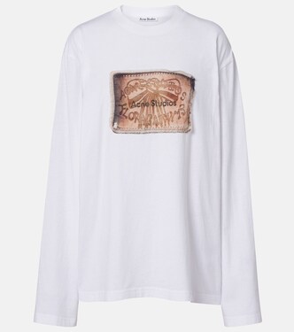 Printed cotton jersey top | Acne Studios