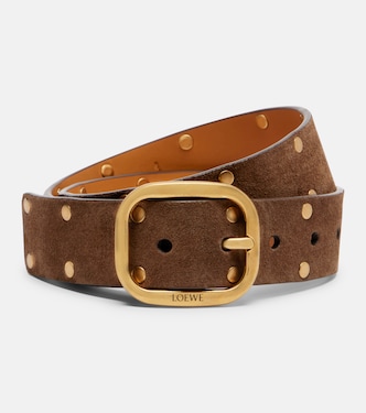 Studded suede belt | Loewe