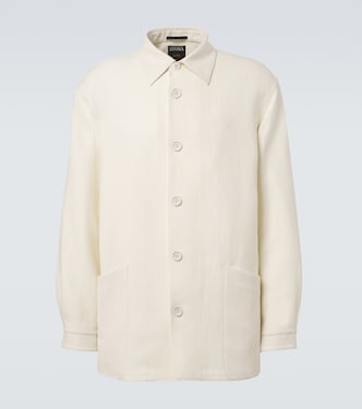 Wool and linen overshirt | Zegna