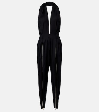 Halterneck virgin wool jumpsuit | Coperni