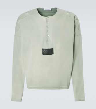 Camiseta con botones Sargo de algodón | Kiko Kostadinov