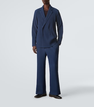 Tailored Pleats 1 straight pants in blue - Homme Plisse Issey