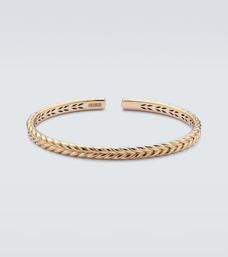 Chevron 18kt gold cuff bracelet | David Yurman