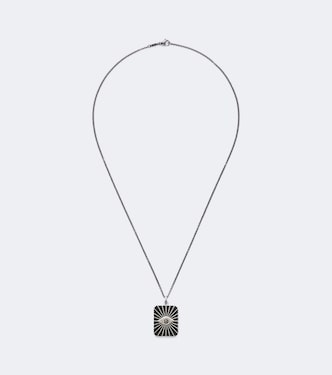 Evil Eye sterling silver pendant necklace with diamonds | Ileana Makri