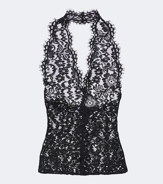 Lace halterneck top | Stella McCartney