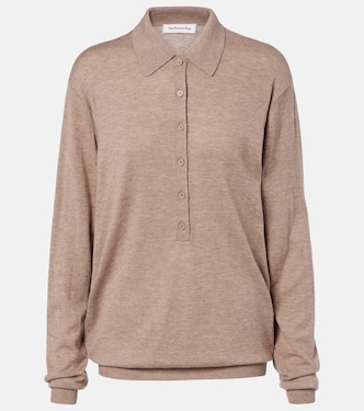 Tala wool-blend polo sweater | The Frankie Shop