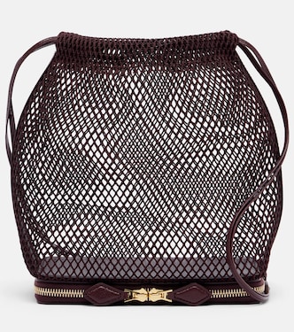 Le Pochon fishnet bucket bag | Alaïa