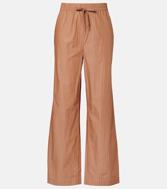 Rowan pinstripe cotton straight pants | Varley