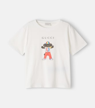 Logo printed cotton jersey T-shirt | Gucci Kids