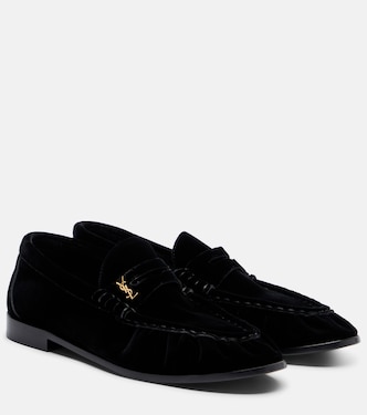 Le Loafer velvet penny loafers | Saint Laurent