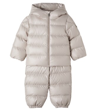 Baby quilted down hoodie and overalls set | Moncler Enfant