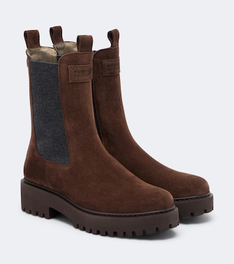 Monili 스웨이드 첼시 부츠 | Brunello Cucinelli