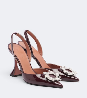 Slingback-Pumps Begum aus Lackleder | Amina Muaddi