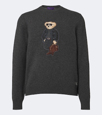 Bestickter Pullover Polo Bear | Ralph Lauren Purple Label