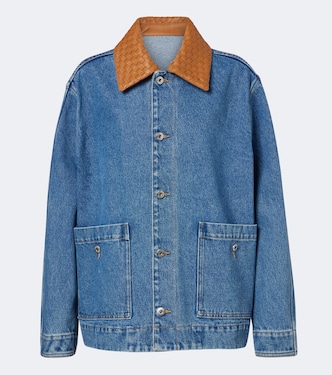 Oversize-Jeansjacke Intrecciato | Bottega Veneta