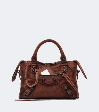 Le City Mini suede top-handle bag | Balenciaga
