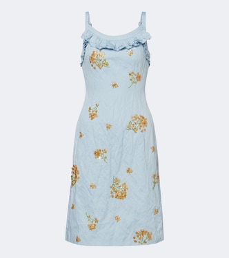 Embellished cotton-blend minidress | Shushu/Tong