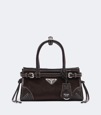 Sac à main Prada Bonnie Small en velours | Prada