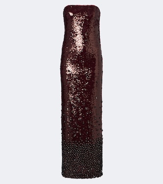 Sequined bustier gown | Là Fuori