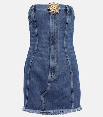 Minikleid Mussel Flower aus Denim | Area