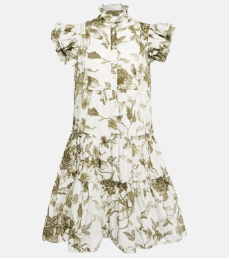 Robe Pomona imprimée en coton | Erdem