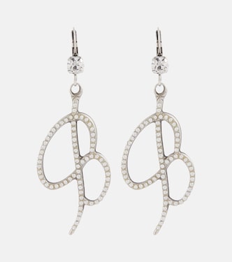 Pendientes con cristales y logo | Blumarine