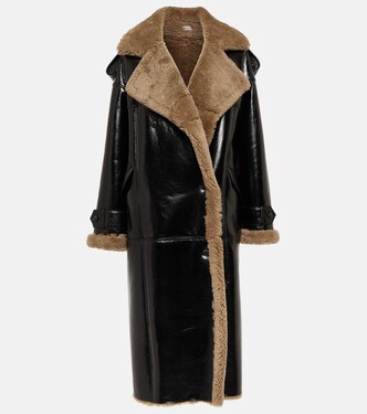 Manteau Jordan en cuir et shearling | The Mannei