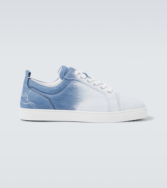 Fun Louis Junior denim sneakers | Christian Louboutin