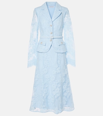 Robe midi en dentelle | Self-Portrait