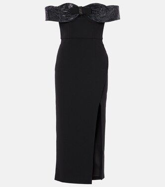 Robe midi à ornements | Self-Portrait