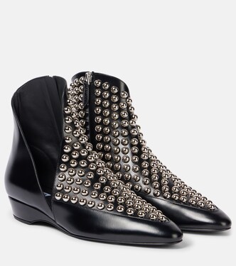 Verzierte Ankle Boots aus Leder | Alaïa