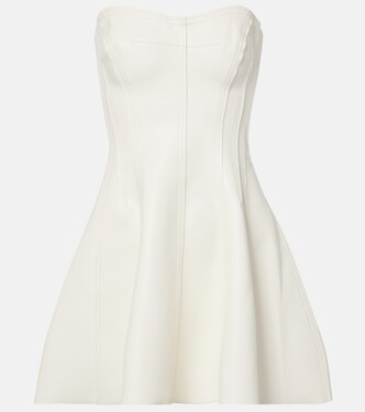 Robe Grace en cuir synthétique à fleurs | Norma Kamali