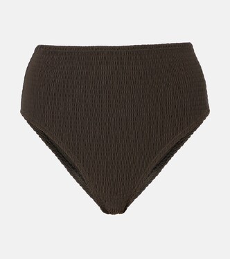 Shirred jersey bikini bottoms | Toteme