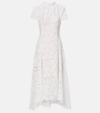 Guipure lace midi dress | Oscar de la Renta