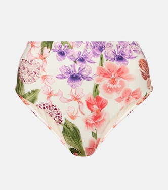 Floral high-rise bikini bottoms | Agua by Agua Bendita