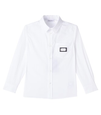 Logo cotton-blend shirt | Dolce&Gabbana Kids