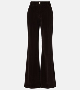 Cotton corduroy flared pants | Ferragamo