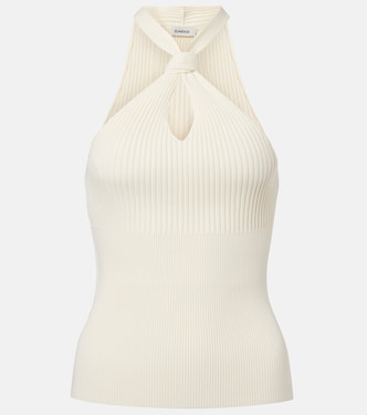 Andrea ribbed-knit halterneck top | Simkhai