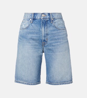High-Rise Bermuda-Shorts aus Denim | Slvrlake