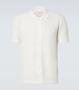 Tiernan crochet cotton polo shirt | Orlebar Brown