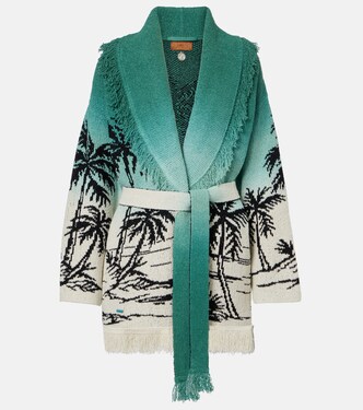 Cardigan Wave Bloom aus Jacquard | Alanui