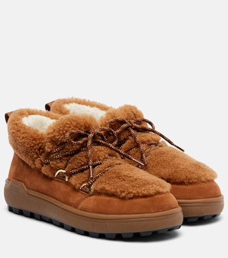 Ankle Boots Chamonix aus Veloursleder mit Shearling | Bogner
