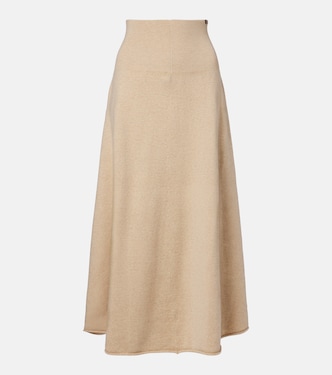 N°388 Ease cashmere-blend maxi skirt | Extreme Cashmere