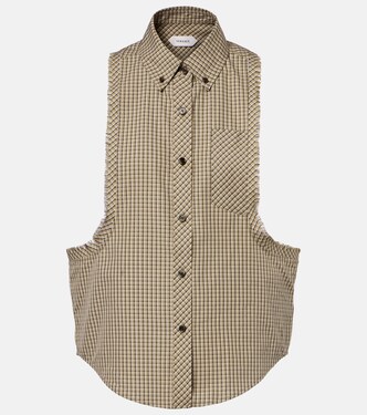 Checked cotton shirt | Versace