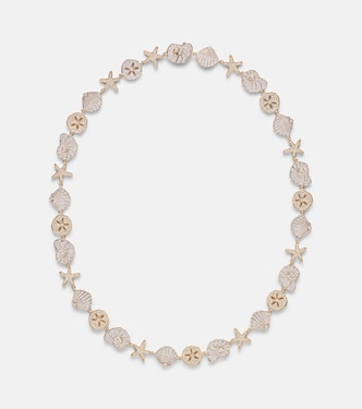 Halskette Sea Life aus 14kt Gelbgold (585/1000) mit Diamanten | Sydney Evan