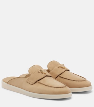 Slippers aus Veloursleder | Prada