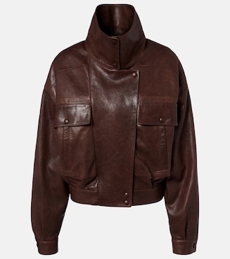 Leather bomber jacket | Saint Laurent