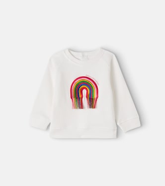 Baby embroidered cotton jersey sweatshirt | Stella McCartney Kids
